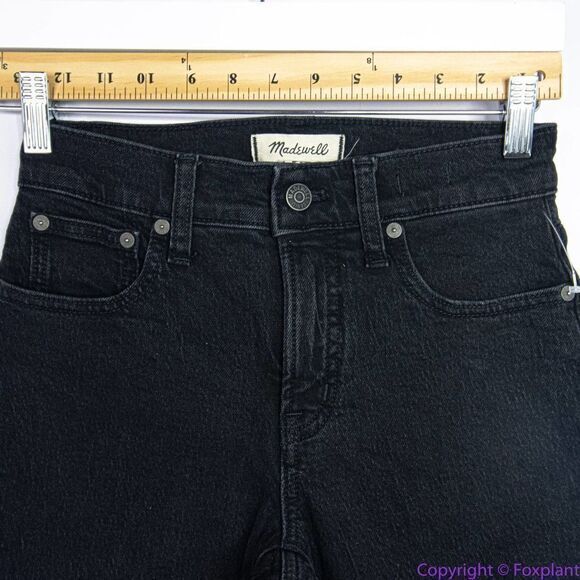 NEW Madewell The Mid-Rise Perfect Vintage Jeans Clean Black Wash, 23 - Picture 7 of 16
